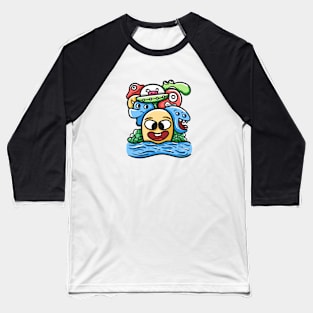 Monster Character Doodle Art Baseball T-Shirt